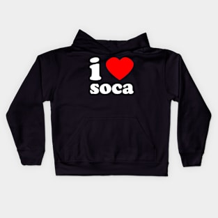 I Love Soca | Trini Music | I Love Trinidad And Tobago | Trinidad Slang Kids Hoodie